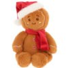 Keeleco Christmas, Плюшена коледна меденка с шапка и шал, 20 см, Keel Toys