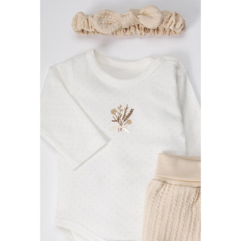 Спален комплект 3 части Bouquet 3-6M/68CM Beige - Image 2