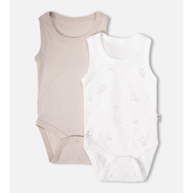 Боди-потник 2бр. INTERSTELLAR 6-9M BEIGE - Image 2