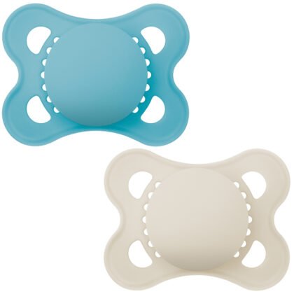 Залъгалка Pure Original Solid син 2-6m 2бр.