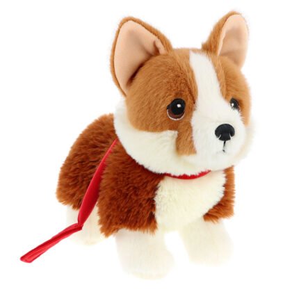 Keeleco Puppy Love, Плюшено кученце корги, с повод, 23 см