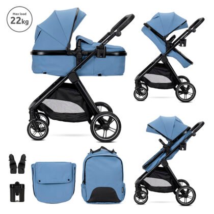 Д.КОЛИЧКА ASPEN BLUE 2в1 до 22кг с трансформираща