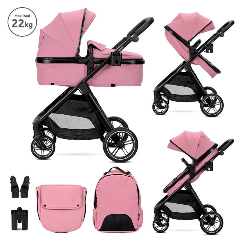 Д.КОЛИЧКА ASPEN PINK 2в1 до 22кг с трансформираща