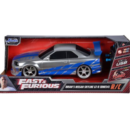 Jada - Радиоуправляема кола Fast & Furious Nissan Skyline GTR 1:16
