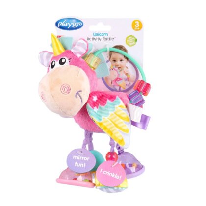 Playgro-Дрънкалка еднорог refresh 3м+