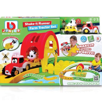 Bburago Junior - Комплект Shake-it Runner Фермерски трактор