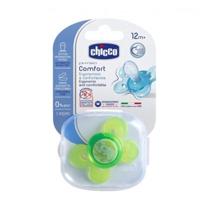 Chicco Nurs-Залъгалка Comfort силикон светеща B 12+м кутийка