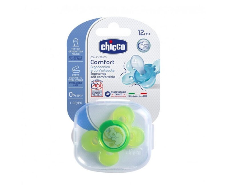 Chicco Nurs-Залъгалка Comfort силикон светеща B 12+м кутийка