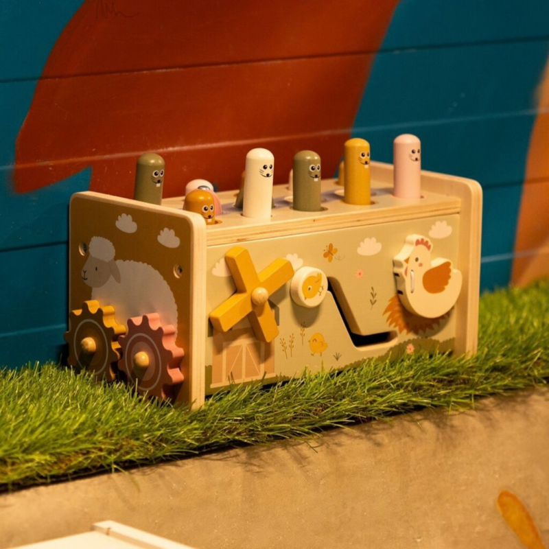 2Kids Toys Дървена играчка с ксилофон 2в1 Farm