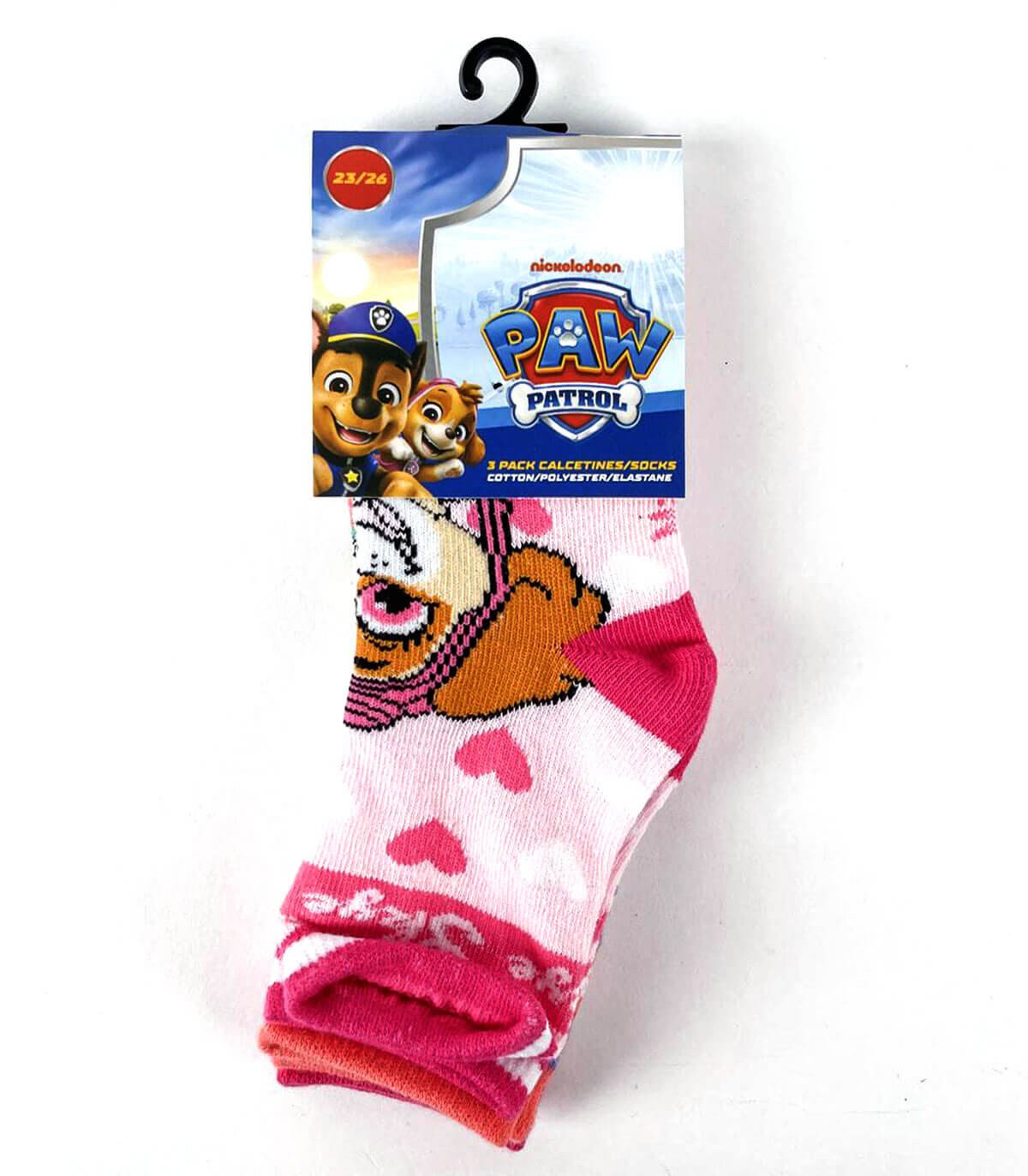 3 бр. детски чорапи paw patrol момиче 23-34 - Image 2