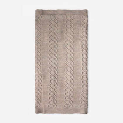Bebetto-Плетено бебешко одеяло Trikolar TR459BE, момче, 95x95 см., бежово