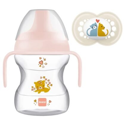 Чаша Learn to Drink Cup Pink 190ml с дръжки