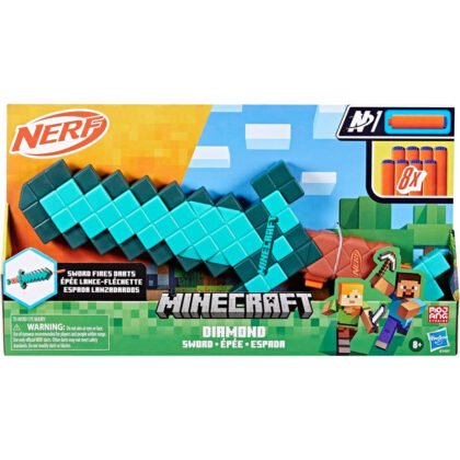 NERF Minecraft бластер 2в1 Diamond
