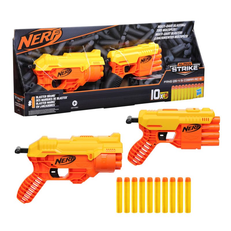 NERF Комплект Бластер 2бр. Fang QS-4 & Cobra RC-6 - Image 3