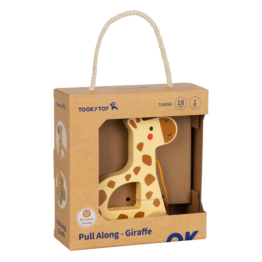 Дървена играчка за дърпане Жирафче - Image 4