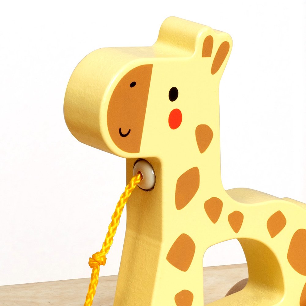 Дървена играчка за дърпане Жирафче - Image 2